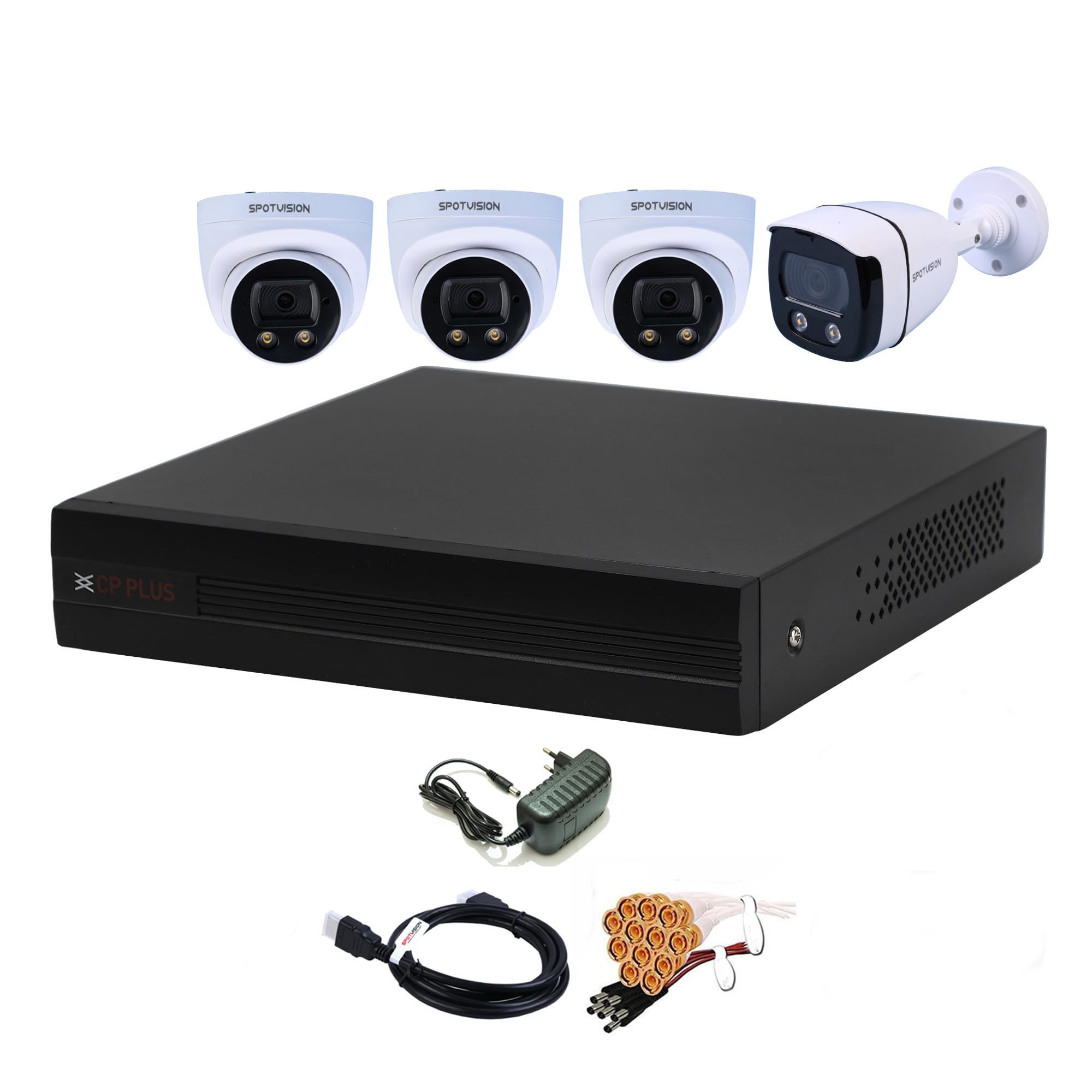 SPOTVISION Starlight Technology 2.4 MP Color Night Vision Outdoor & Indoor Camera,CMB-74