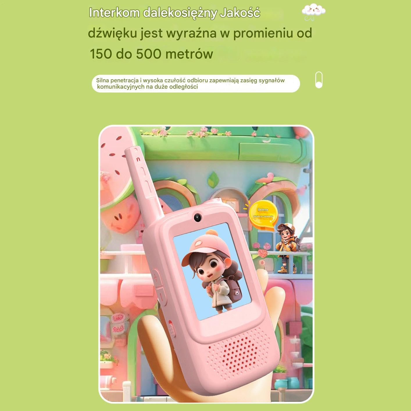 Dziecięce Talkie-Walkie 2 Sztuki Radio Talkie z 4 Zmieniaczami Głosu i