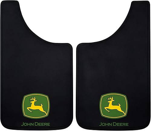 Plasticolor 000537R01 John Deere 11x19 Easy Fit - Juego de 2 protectores de barro