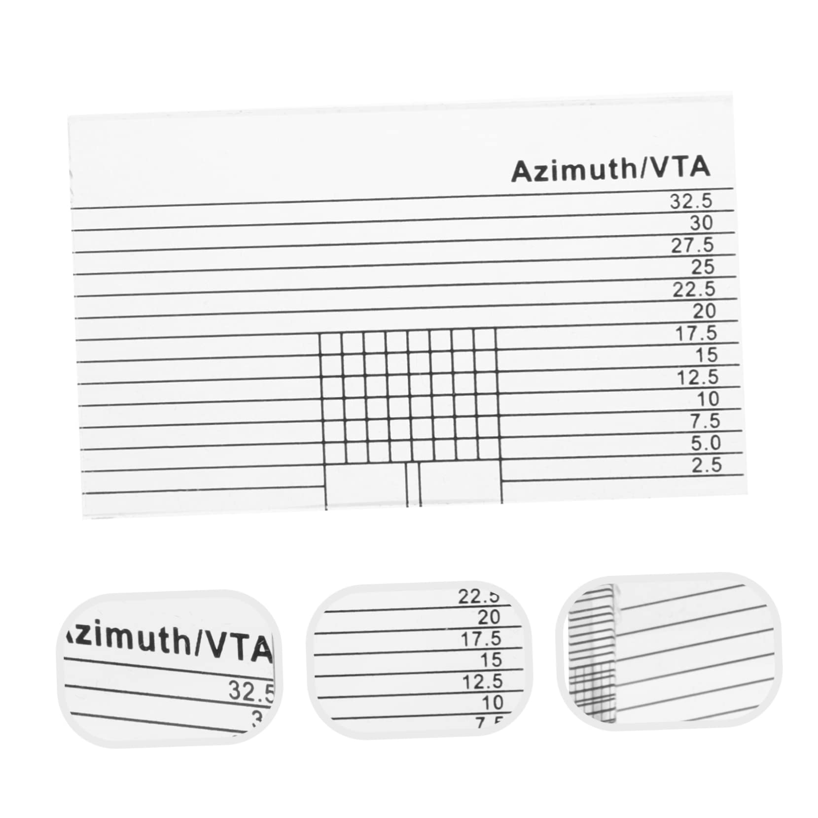 GLEAVI 5pezzi Ruler Per Precisa Del Braccio Del Giradischi Misuratore Di Allineamento Vinile Strumento Di Calibrazione Anti-scivolo Trasparente Per Appassionati Di Musica e Riparazioni