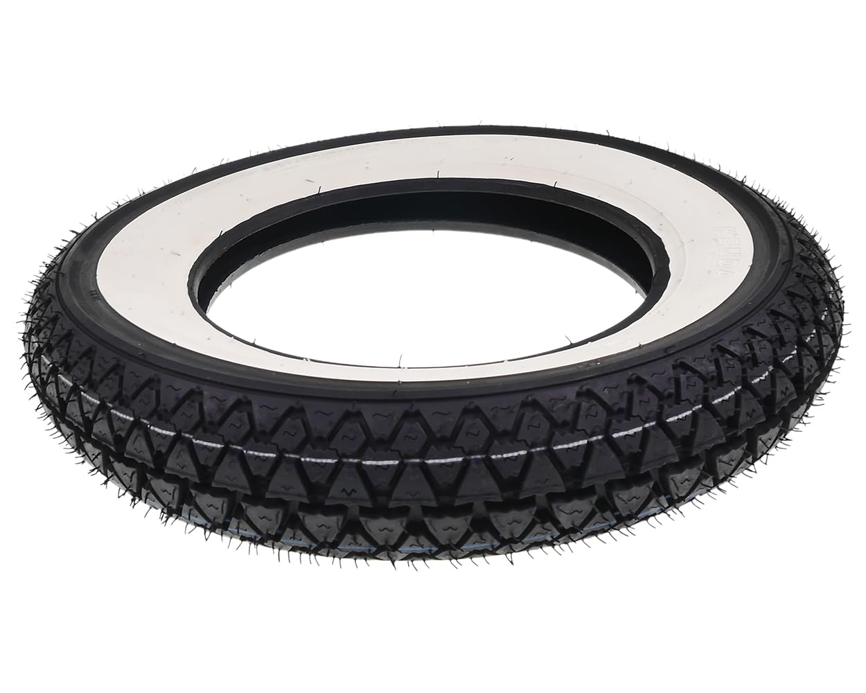 Pneu mural blanc Kenda 3,50-10" 4PR 51J pour scooter Chine, Hercules CV, Honda Dax 50 ST70 ZB50 Monkey