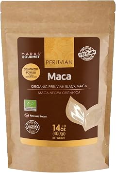| Organic Peruvian Black MACA Gelatinized Powder Energy and Endurance Aid | 14.1 oz. 400g | 80 Servings