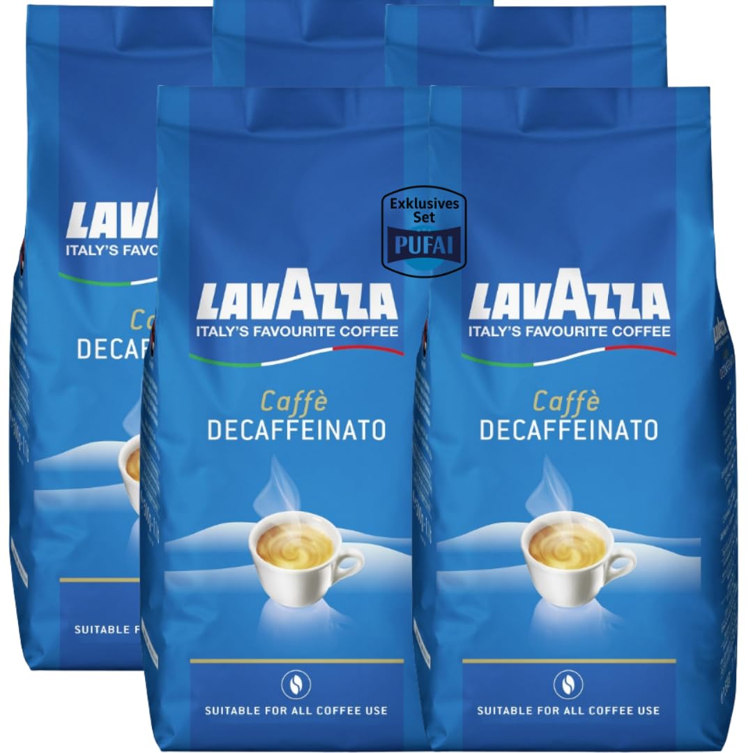 Lavazza Caffe Crema Decaffeinato Bohne Bohnen Coffee Kaffee 500 gramm x 5 STÜCK