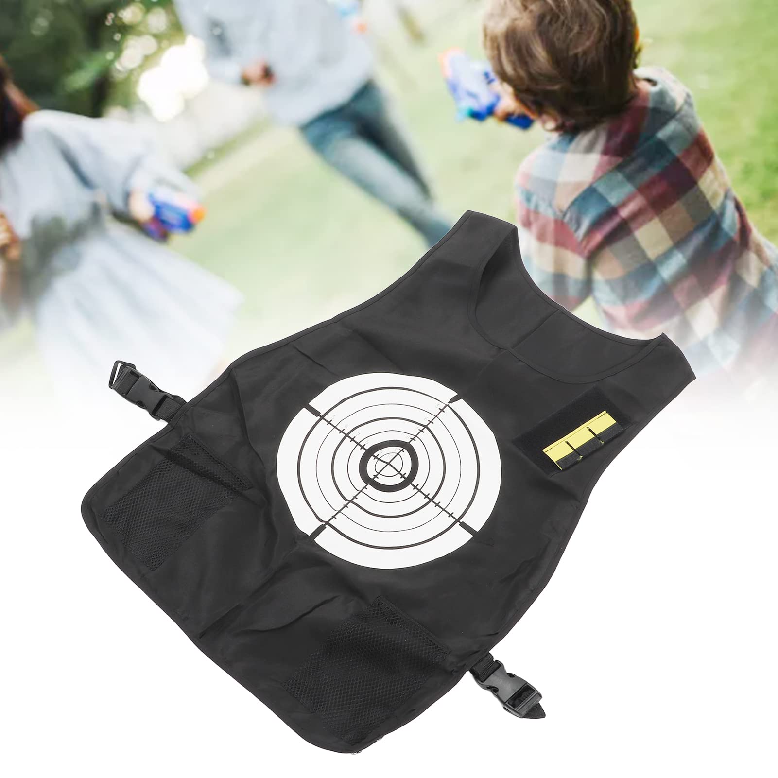cardyven Double Sided Water Activated Target Vest, Water Activated Vests with Elastic Reusable Water Undershirt Quick Dry Summer Activity Toys for Adults and Children