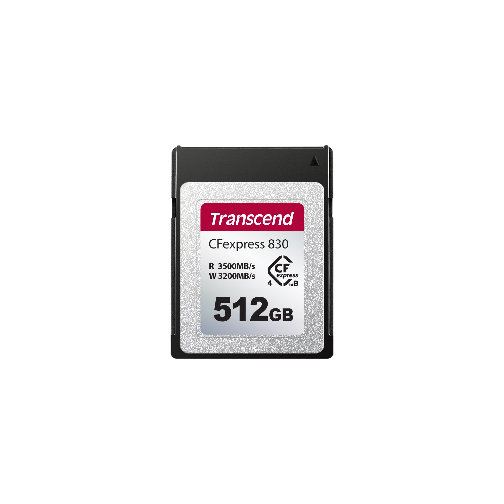Transcend CFexpress830 Memory Card 512GB, Up to 3500MB/s, 4K8K Video Capture for Canon EOS/Nikon/Panasonic/FUJIFILM/BlackmagicCINEMA, PCle Gen4x2 NVMe, CFexpress Type B, Filmmaker/Professional Creator