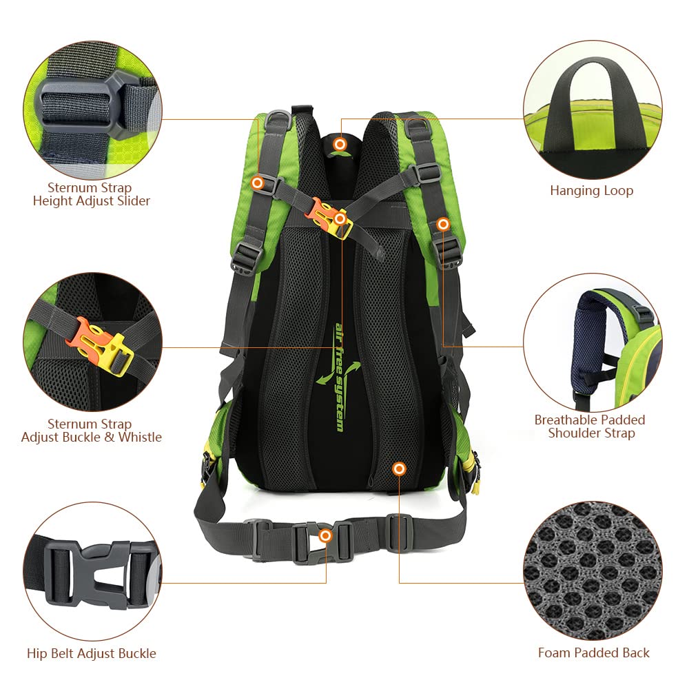Zaino Militare,40L Water Resistant Travel Zaino Campeggio Escursione Laptop Daypack Trekking Climb Borse Posteriori per Gli Uomini Donne