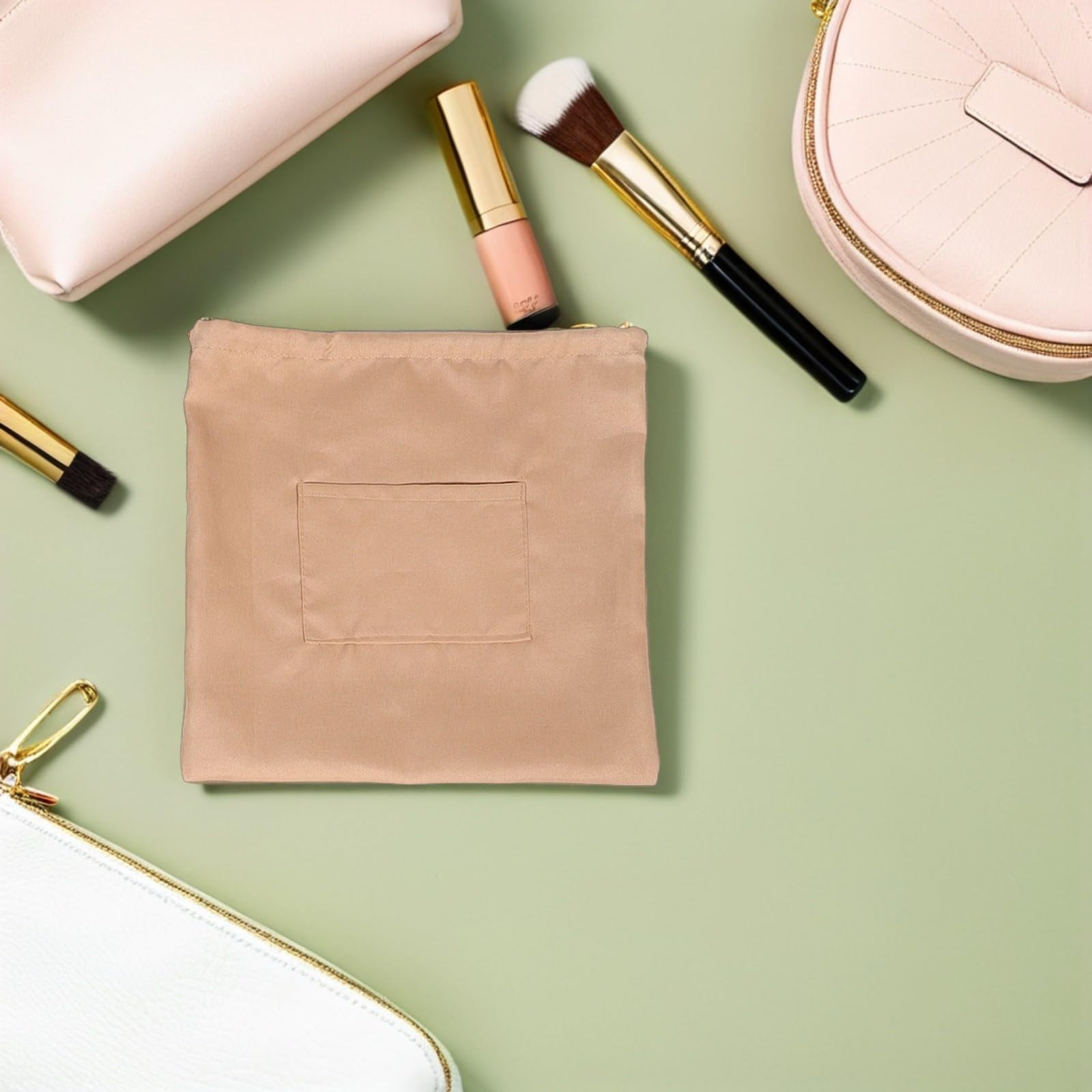 Inserto organizer per borsa 3 pezzi con fodera in tessuto intrecciato, tasche multiple e materiale traspirante, accessorio pratico per viaggi urbani e passeggiate