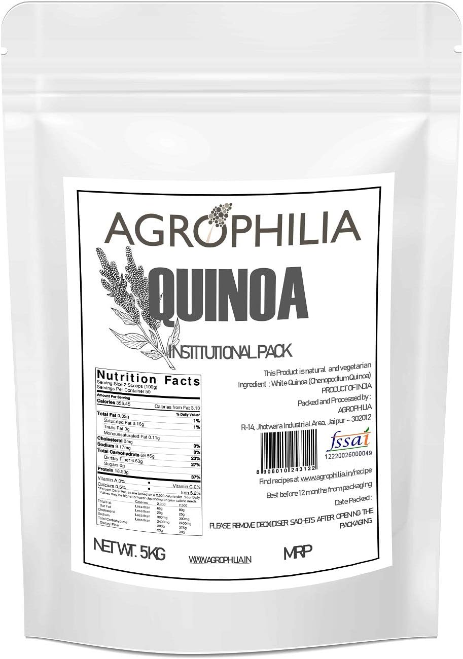 AGROPHILIA White Quinoa INSTITUTIONAL Pack 5 Kg