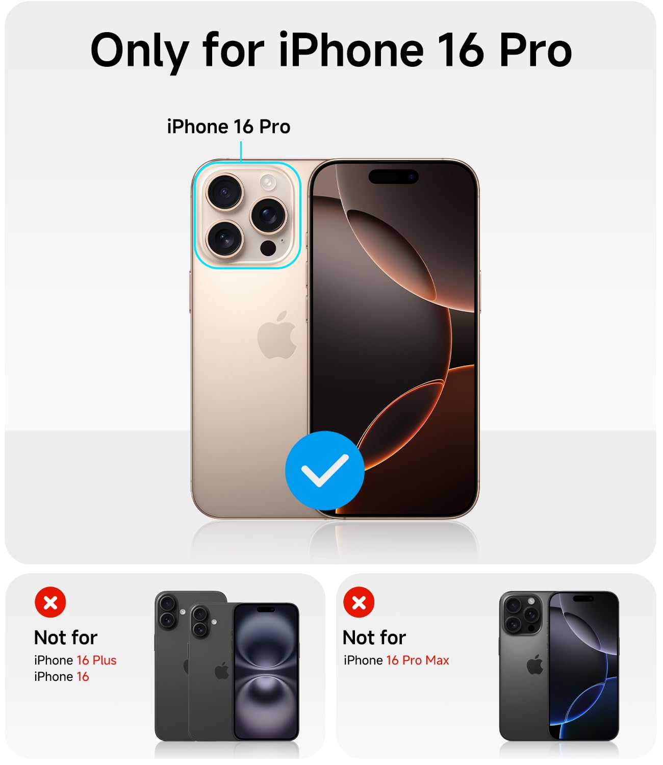 Amazon.com: JUESHITUO for iPhone 16 Pro Case with 2X Screen