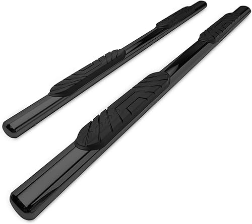 TAC - Estribos laterales para Toyota Tacoma Access Cab Truck Pickup 2005-2023, barras laterales ovaladas negras de 4 pulgadas, barras laterales