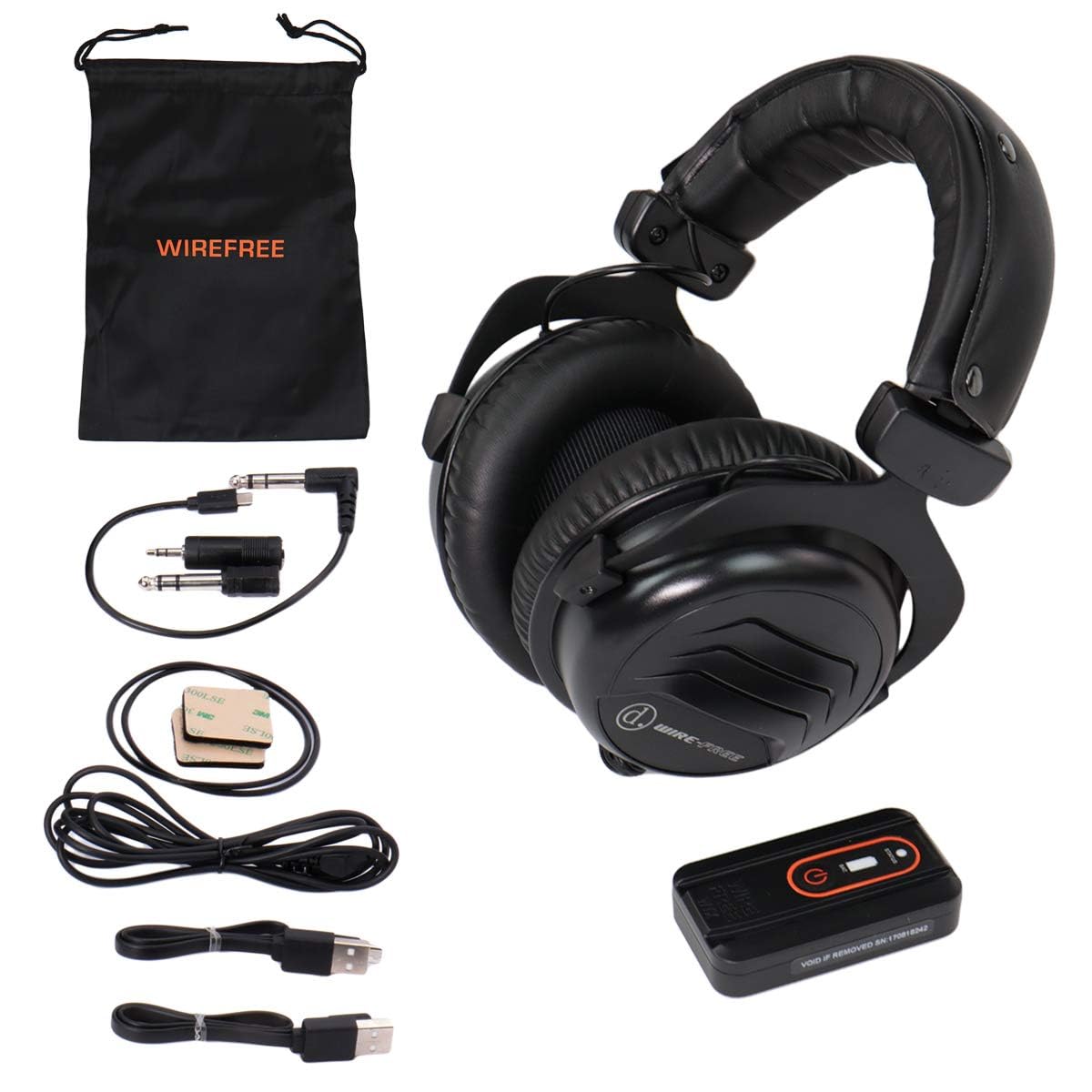 Quest Wirefree Pro Wireless Headphones for Metal Detectors, Universal Compatibility, Low Latency Audio, Long Battery Life, Comfortable Over-Ear Design