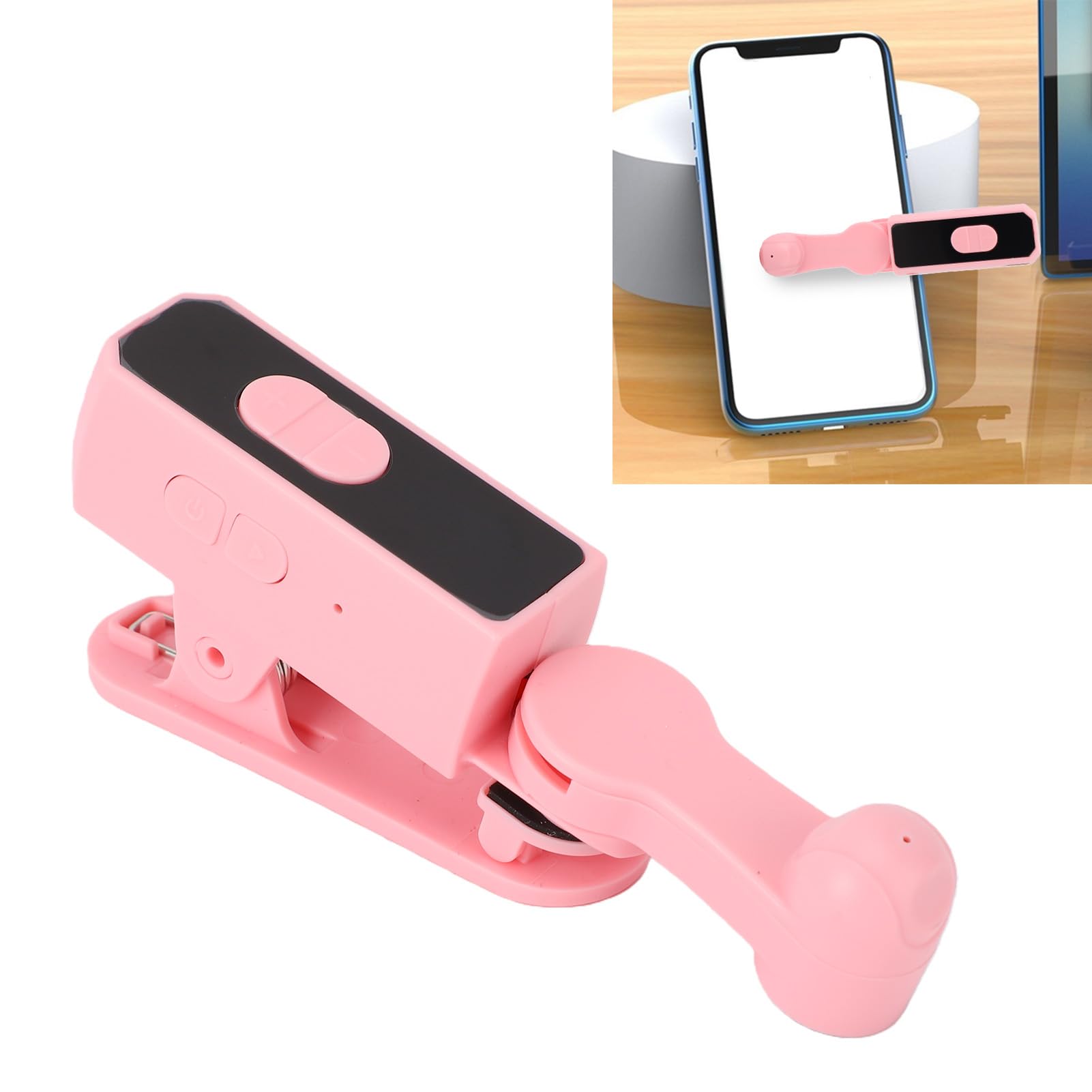 Dpofirs Clicker Automatique sans Fil pour Smartphone, Tapper Automatique D'écran de Téléphone Rechargeable, Clicker Continu Rapide pour Tiktok, Diffusions en Direct J'aime (Pink)