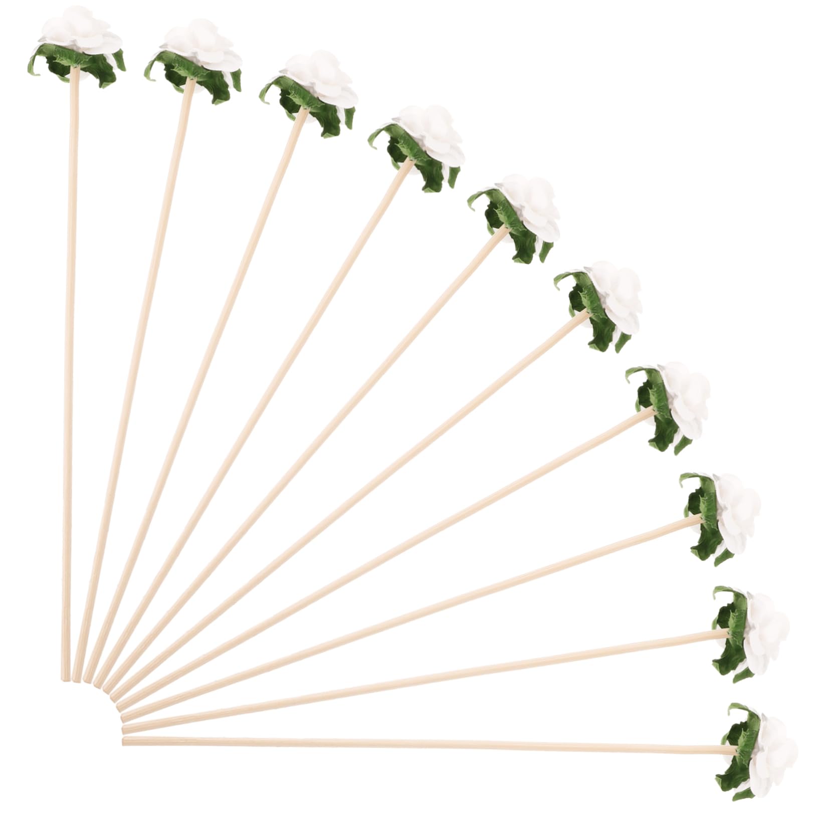 Homoyoyo 10pc Aromatherapy Rattan Paper Flower Diffuser Sticks Essential Oil Bottles Diffuser Sticks Flower for Home Dec