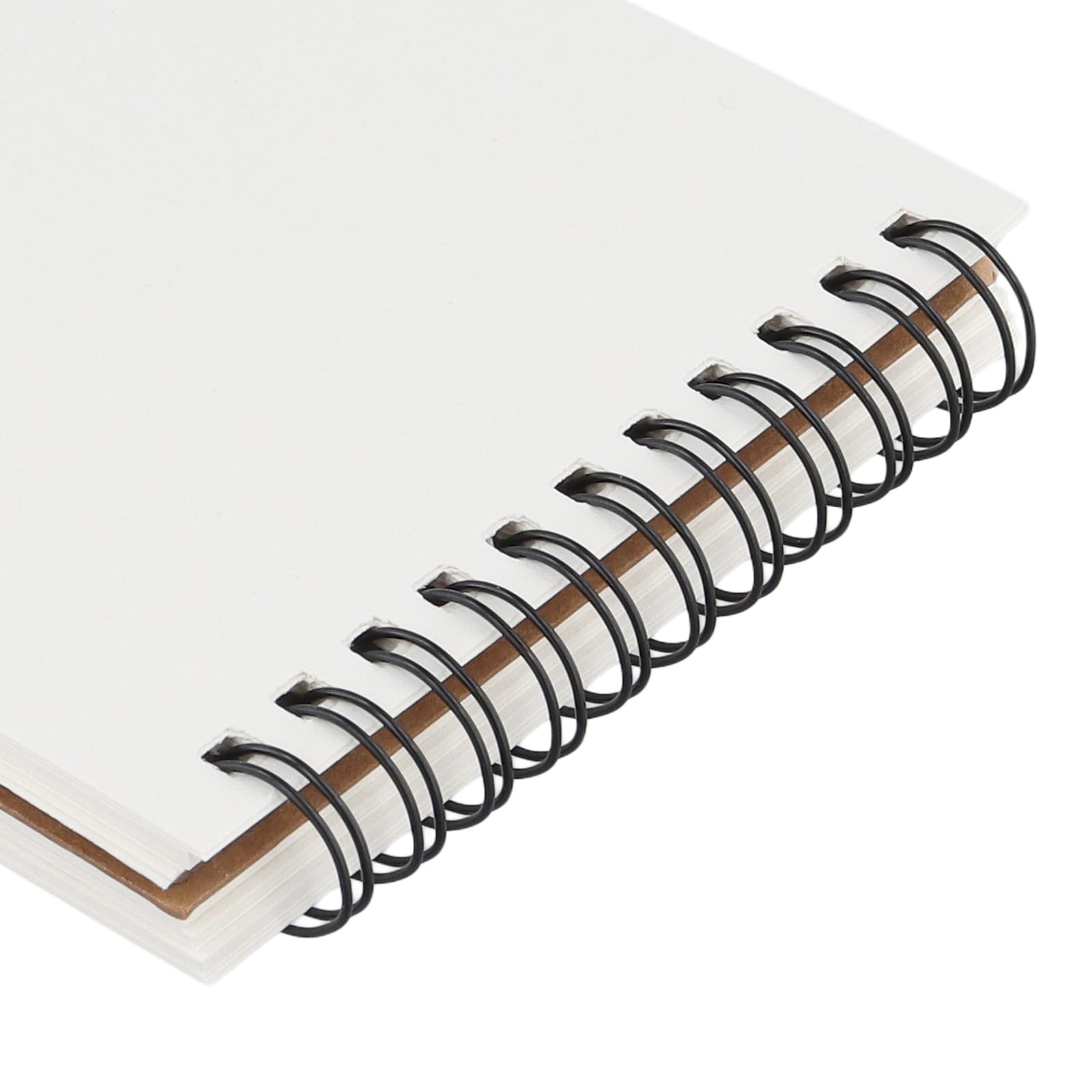 KINJOEK 30 quaderni da disegno A6, 120 pagine, 60 fogli con rilegatura a spirale, copertina in carta kraft A6, blocchi vuoti a spirale per disegnare, schizzi, pittura, scrittura