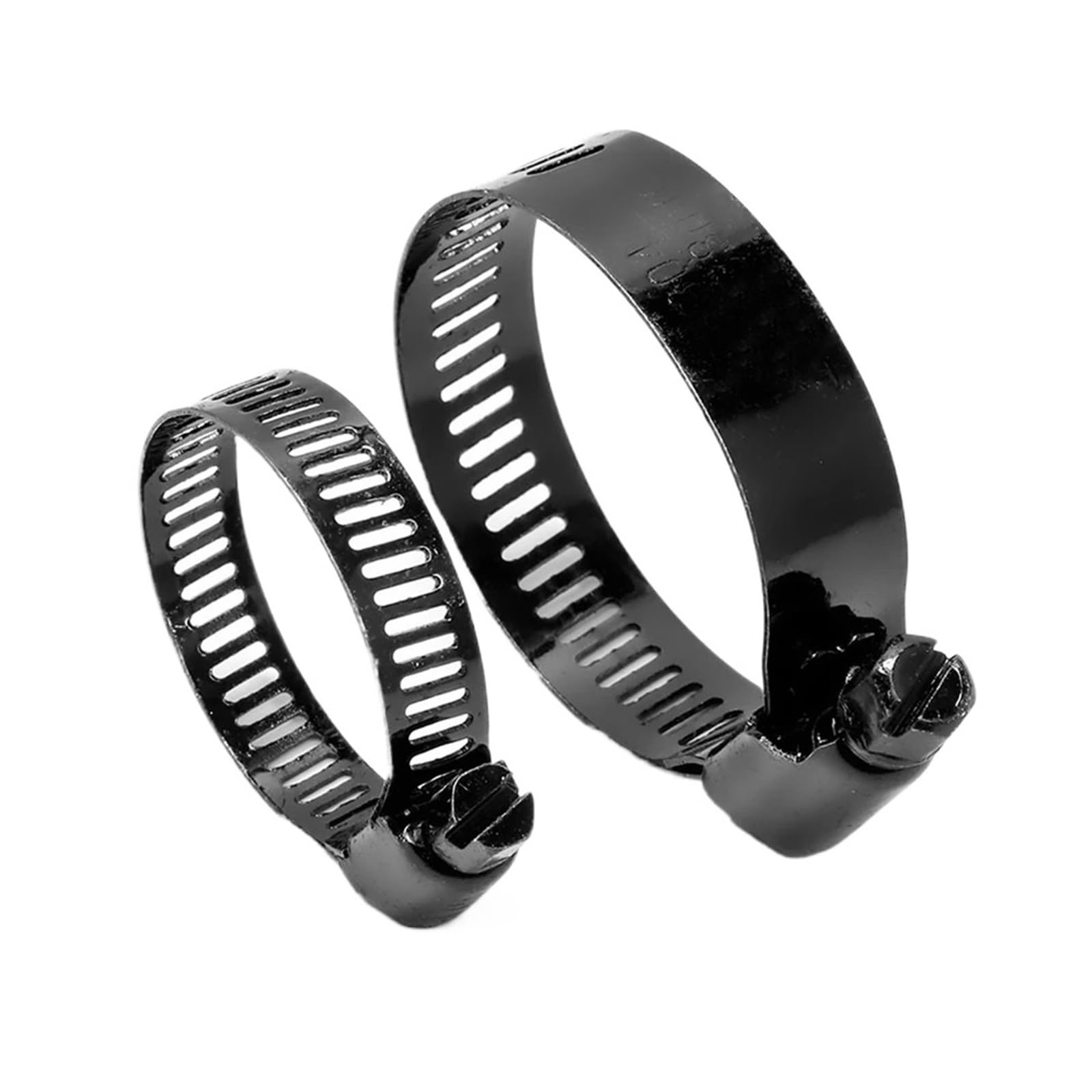 1~5pcs Adjustable Hose Clips Pipe Clamp Black Stainless Steel 6~216mm Worm Gear Hose Clamps for Water Gas Pipes(18-32mm 5pcs)