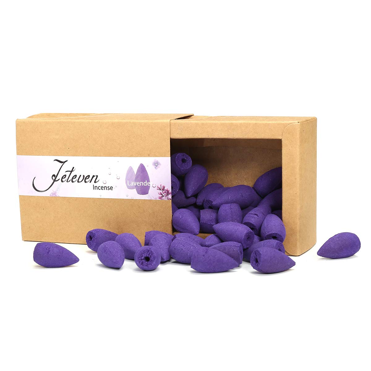 120Pcs 3 Box Backflow Weihrauchkegel Sandelholz Lavendel Rose Gemischte Natürliche Räucherstäbchen Küche Weihrauch Duftende Kegel Dekorationen