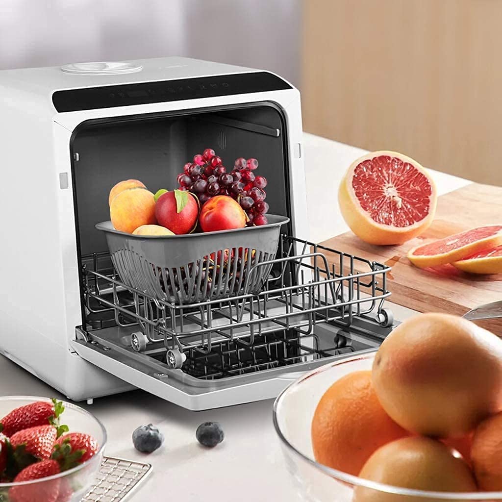Lavaplatos compactos Totalmente automáticos, adecuados para oficinas de Apartamentos y cocinas caseras, con 4 bastidores de Posiciones de Cesta