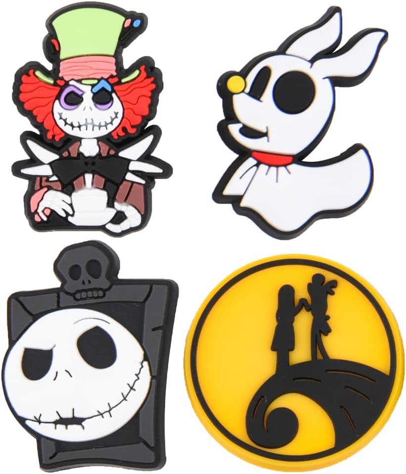 Pack of Skull Shoe Charms Halloween Horror Shoes Decoration Charms for Party Favor