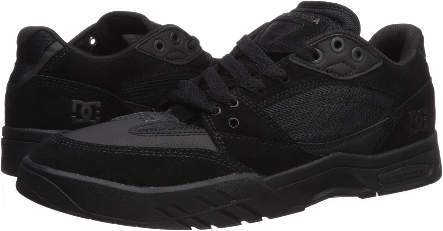 DC Men's Maswell Skate Shoe 7 White/Black/Red