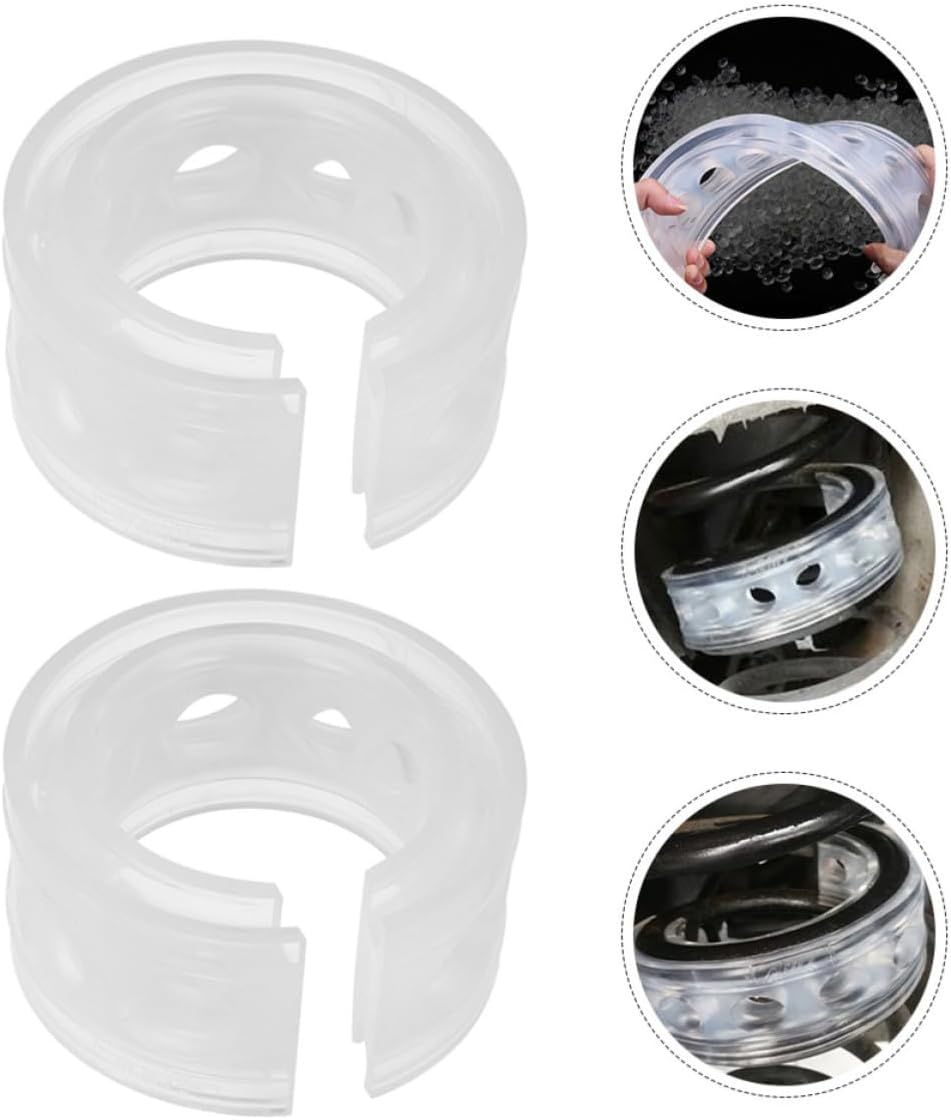 4pcs Car Spring Buffers Rubber Shock Absorber Mounts with Vibration Absorbing and Buffer Function for Automotive Suspension and Car Modification