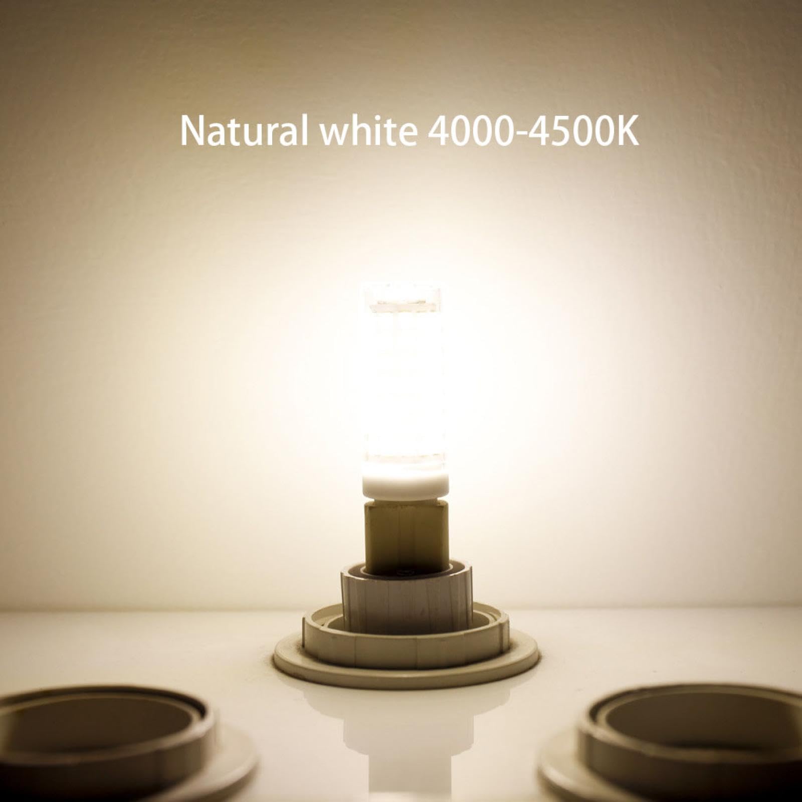 Ampoule LED G8 9W 110V 220V 7W équivalent 70W blanc chaud G8 ampoule LED en forme de maïs à intensité variable 5PC 10W-110V blanc