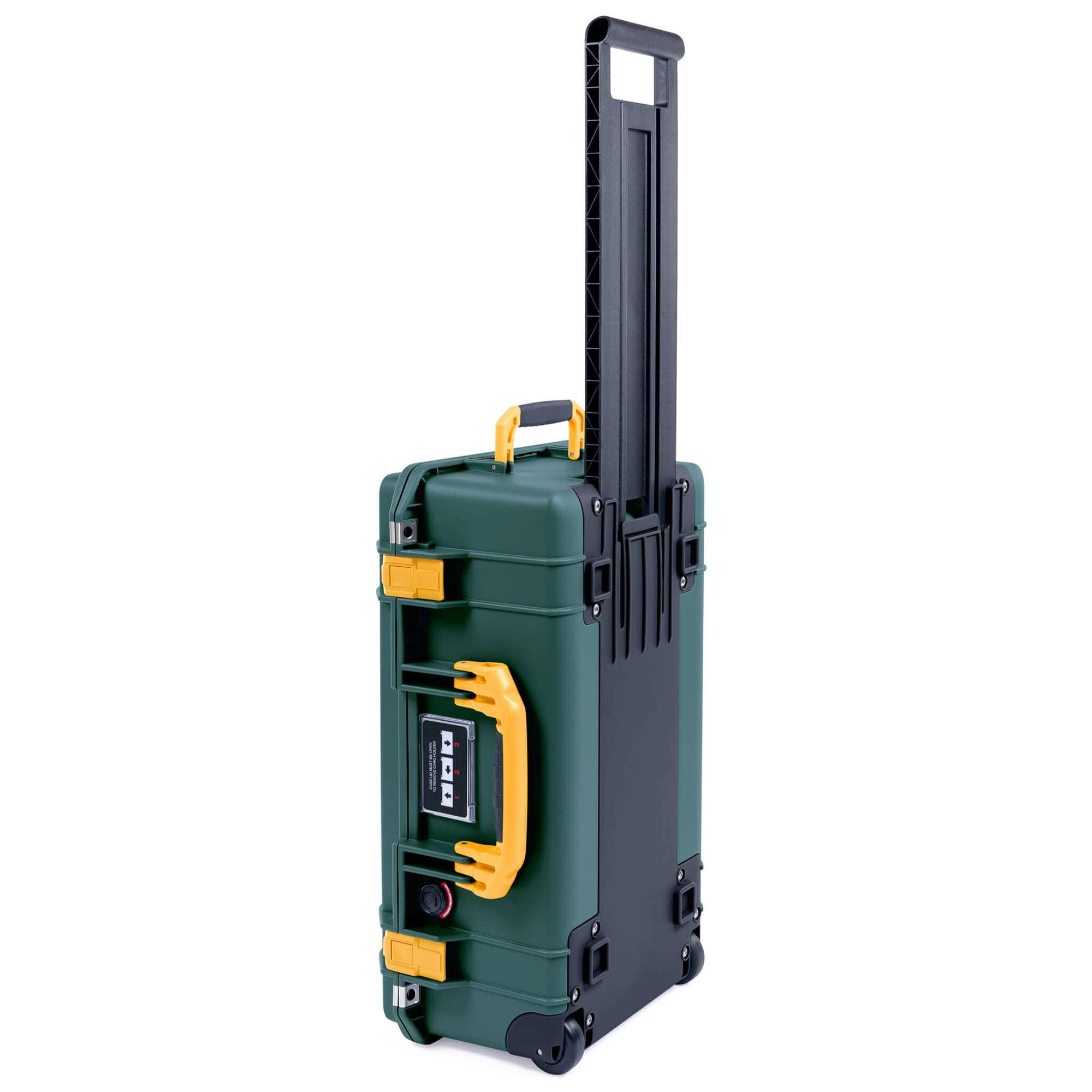Pelican Color Case Trekking Green & Yellow Pelican 1535 Air case. with Foam.