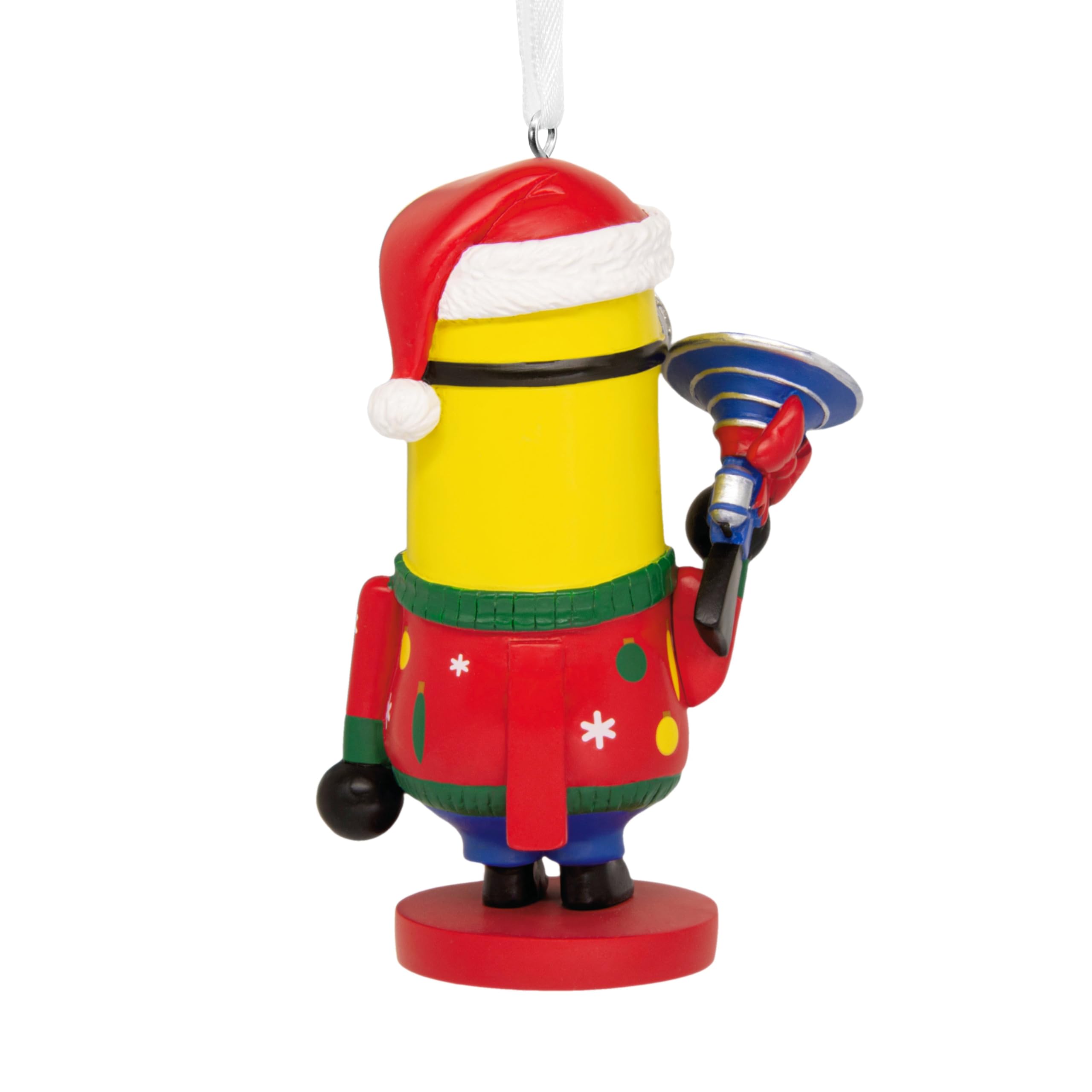 Hallmark Kevin the Minion - Schiaccianoci ornamentale, decorazione per albero, da collezione, giallo, rosso