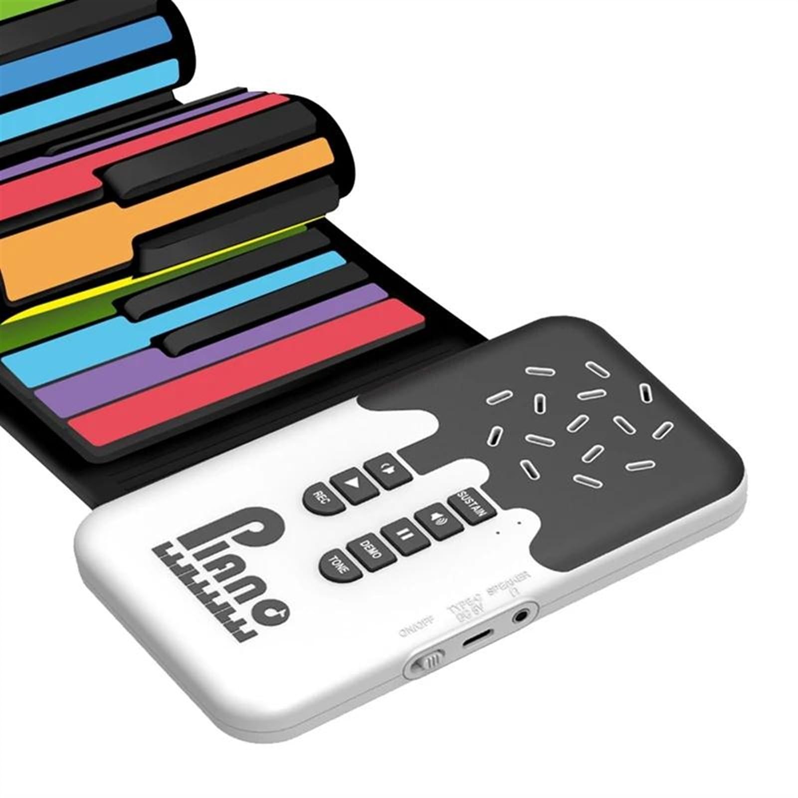 Pianoforte Roll-up Flessibile Con Tastiera Digitale A 49 Tasti Con Altoparlante Pianoforte Elettronico A Mano Per Gli Amanti Della Musica Pianoforte Elettronico per Principianti