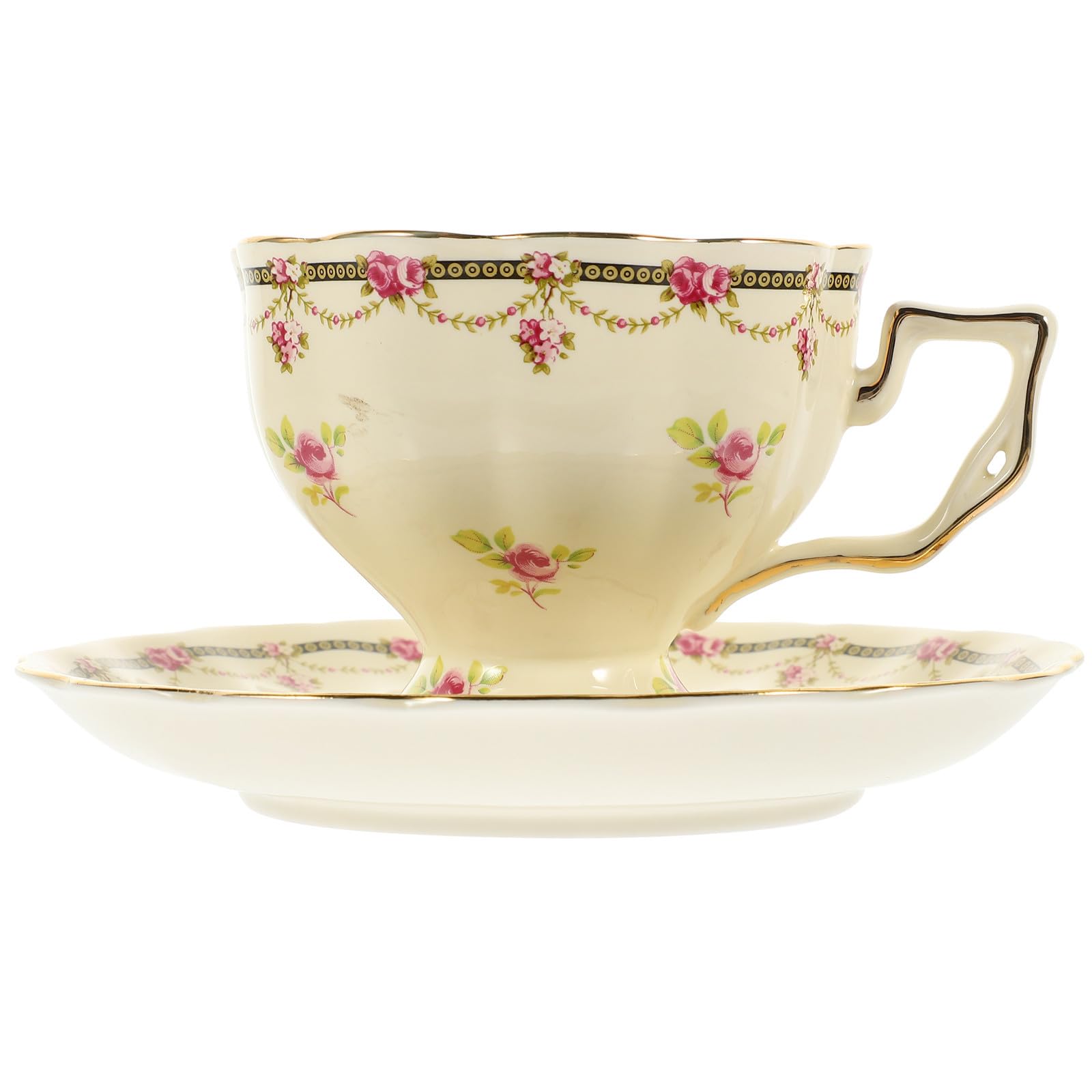 Gadpiparty da Caffè e Apertura Piattino in Set Vintage, Realizzato Finitura Delicata per Quotidiano in Casa