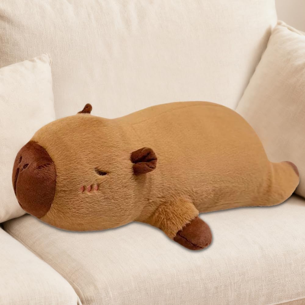 Capybara Pluszowa Zabawka Długa, 50 cm, Śliczna Przytulanka Capybara, Ogromna Poduszka, Super Miękka Zabawka Dla Dzieci I Dorosłych, Dekoracja Domu