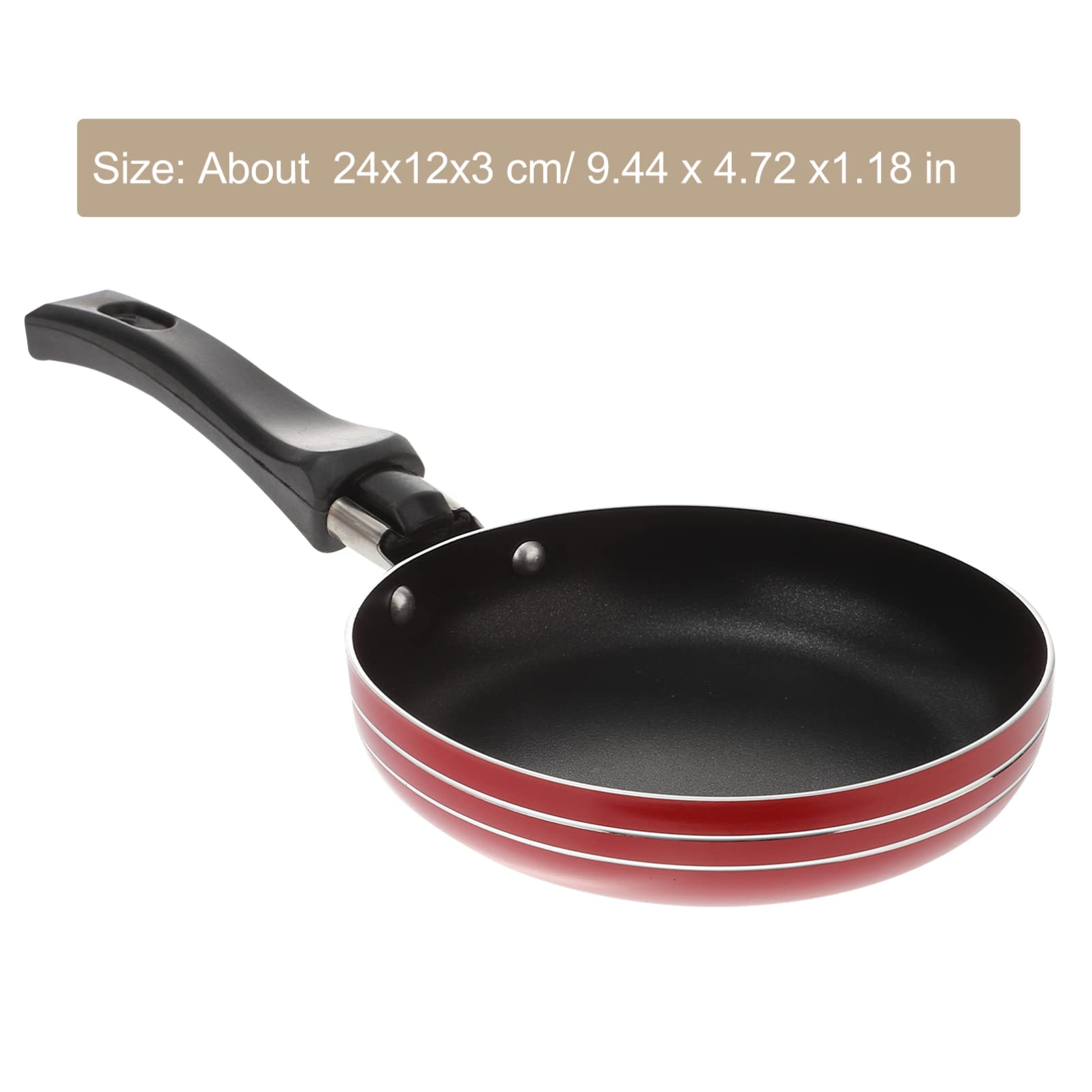 OUNONA Non Stick Frying Pan for Omelettes Steaks Kitchen Gadget Easy Release Cooking Tool for Home Restaurant Random Color Random Color