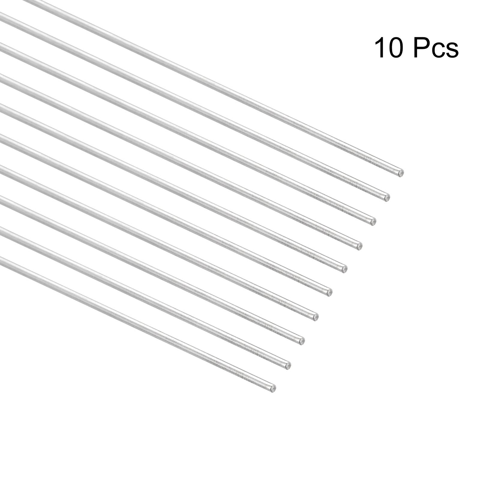 2-Pack 304 Stainless Steel Round Rods - 1.5mm Diameter X 450mm Length, Solid Shafts For DIY Models