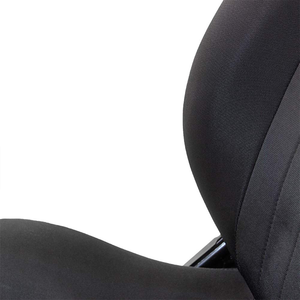 Sedile Sportivo 'Retro' - Nero - reclinabile doppia regolazione - incl. Slitte