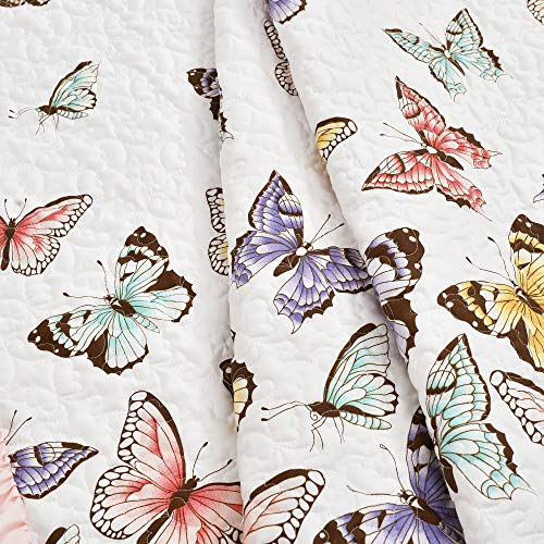 Lush Decor, Pink Flutter Butterfly Throw Blanket, 60" X 50", 60" X 50 #TOP2