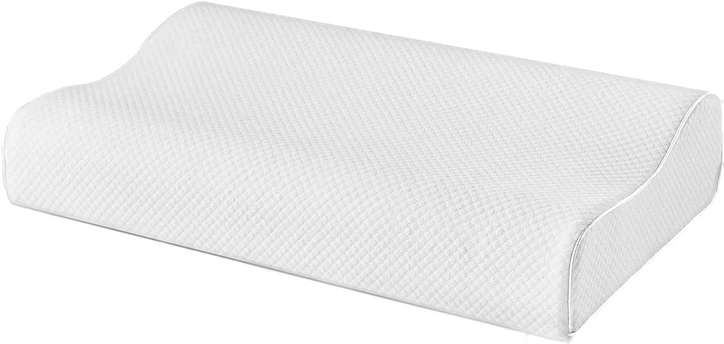 Premium Memory Foam Pillow for Neck and Back Pain - 55 x 35 x 10/7-cm