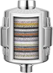 Filtro de Chuveiro Soul Water – 20 Estágios de Filtragem – Remove Cloro, Metais Pesados e Odores – Com Vitamina C, Zeólita e Minerais – Pele Mais Hidratada e Cabelos Preservados