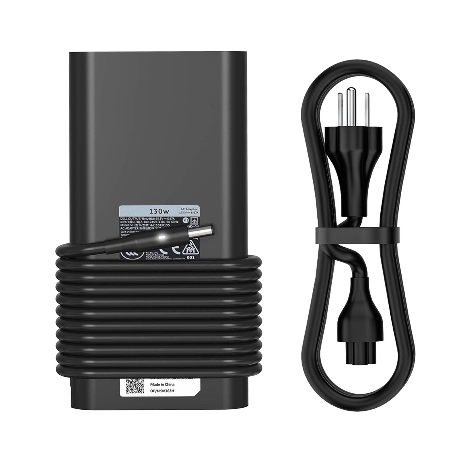 130W 19.5V 6.67A AC Charger Compatible with XPS 15 9530 9550 9560 9570 Inspiron 7347 7348 7459 Precision M3800 M2800 5510 5520 5530 5540 DA130PM130 HA130PM130 Laptop Power Adapter