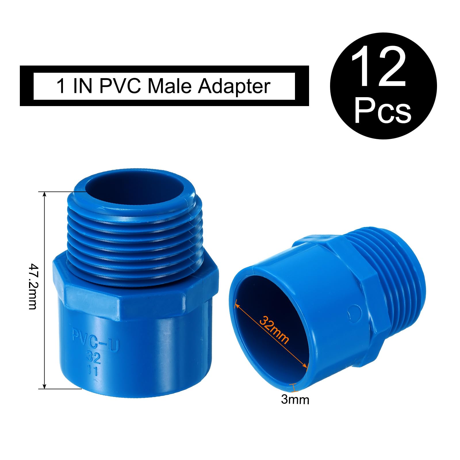 BFG Adaptador Reductor De Tubería De Agua, Accesorios BSP, Hembra De 3