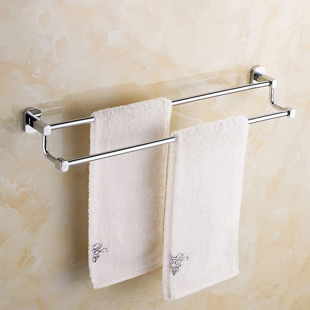 Towel Racks,Towel Rails, Towel Rack Towel Rack Towel Rack Double Towel Rack Shelf Towel Rack for Shower Wall-Mounted Round Bathroom Accessories