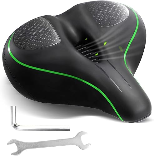 Asiento de bicicleta de gran tamaño para Peloton Bike & Bike+, silla de repuesto de espuma viscoelástica suave para Peloton, bicicleta giratoria,