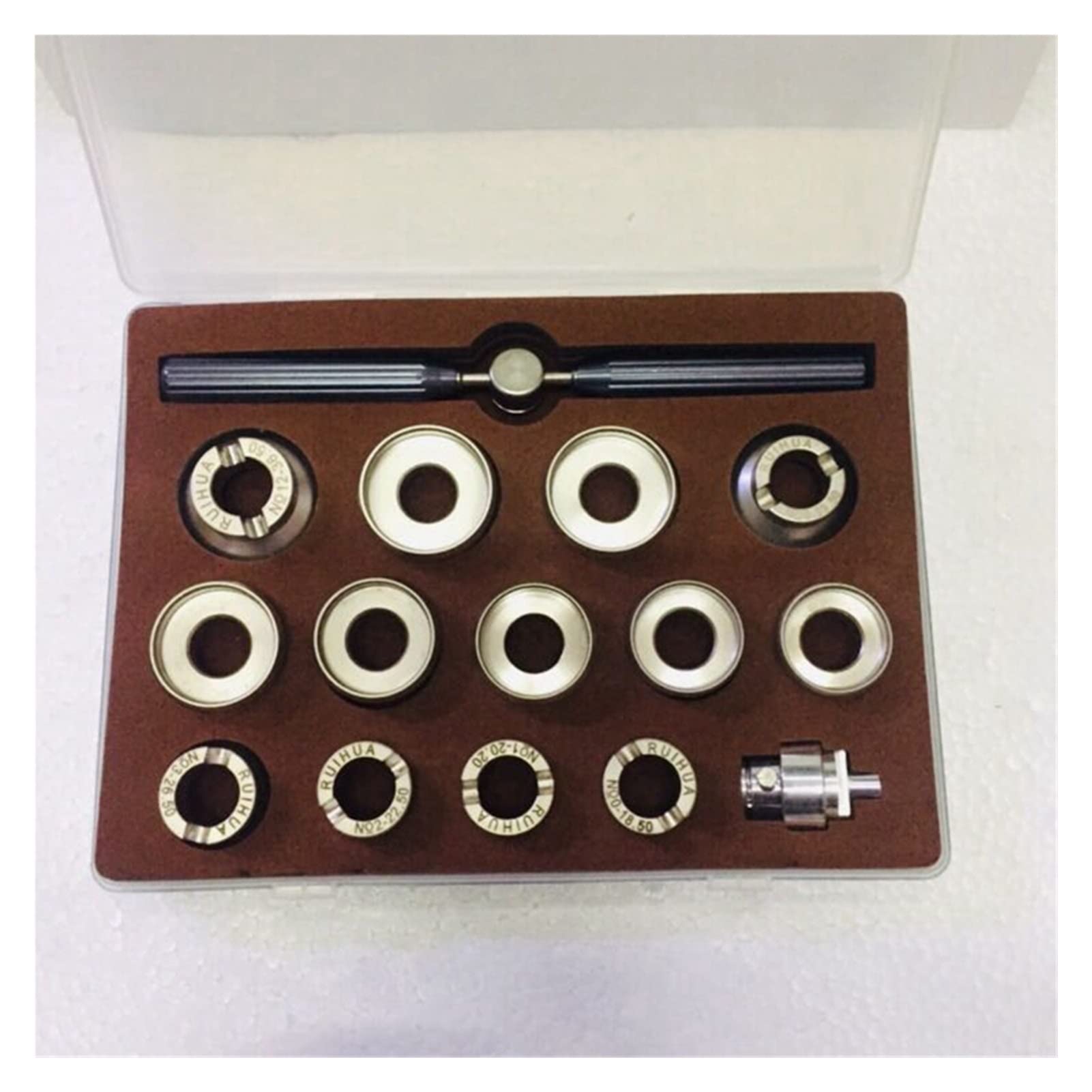 Juego de 13 Herramientas para Abrir la Parte Trasera del Reloj, de 18,5 mm a 36,5 mm de tamaño, Herramientas Profesionales de reparación de Relojes aptas para Herramientas de reparación d(
