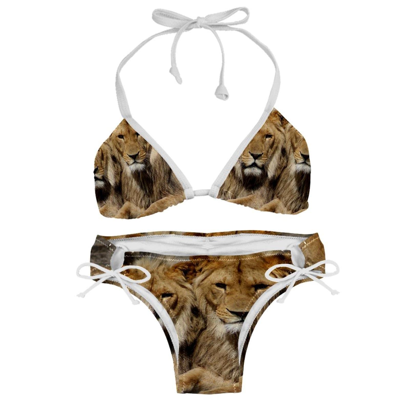 Bikini deux lions taille XL confortable et galbant pour l'été - 8