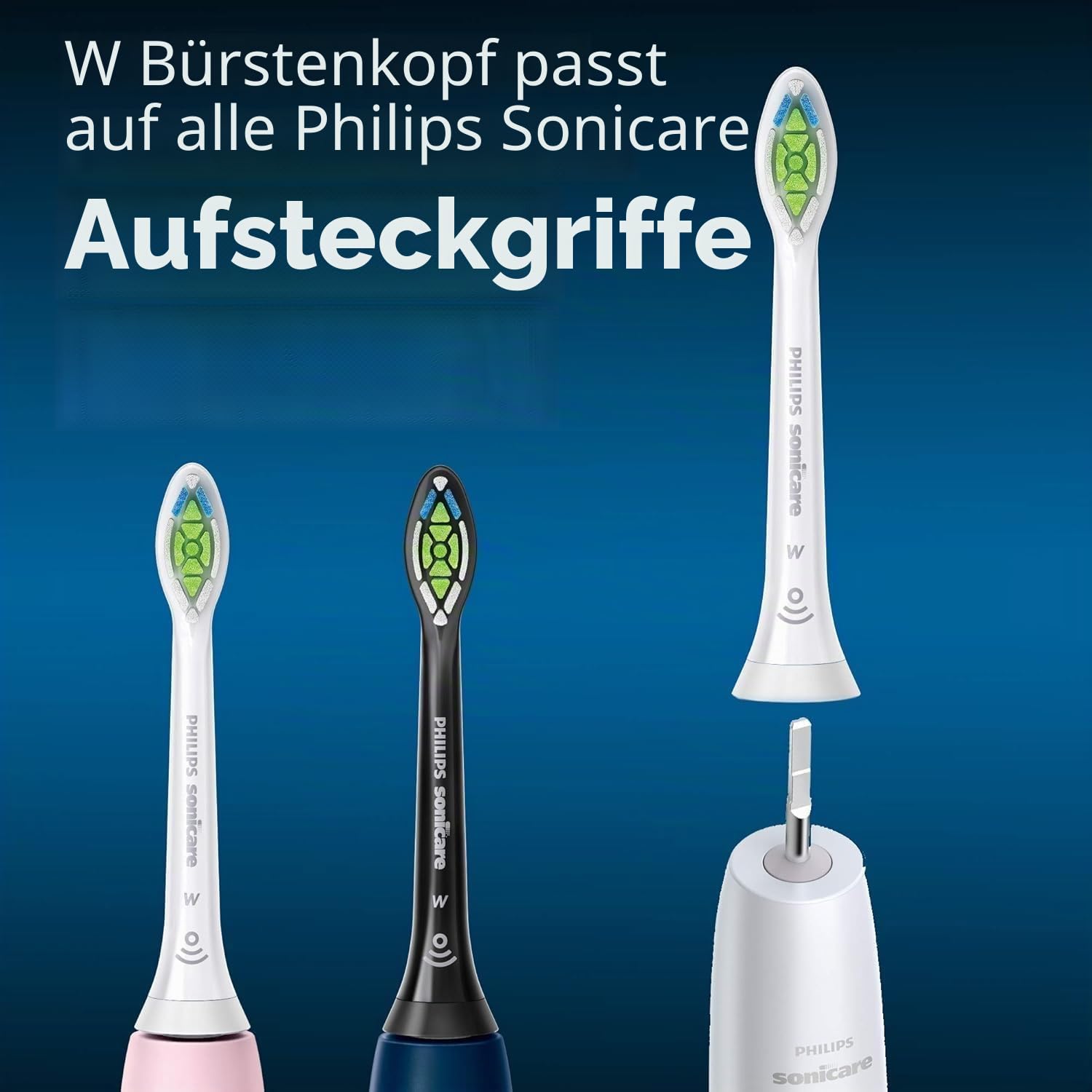 Philips Sonicare W2 Optimal Ersatzbürstenköpfe (weiß, 1er Pack (6))