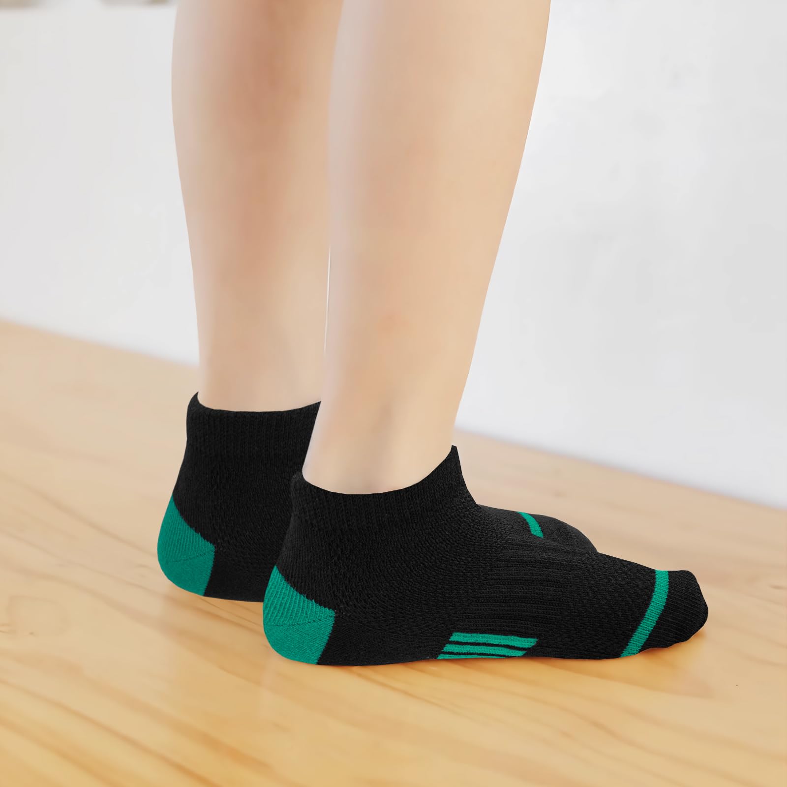 Bemeol Calcetines deportivos para niños, 12 pares, calcetines deportivos de corte bajo para niños pequeños y grandes