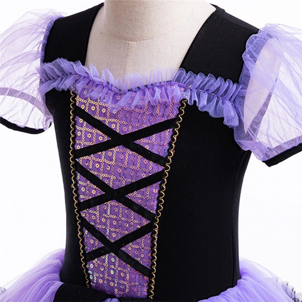 Lito Angels Girls Ballet Tutu Dress Ballerina Princess Costume Purple Tulle Skirt Kids Dance Wear Birthdays Fancy Outfit Age 3-4 Years - Image 4