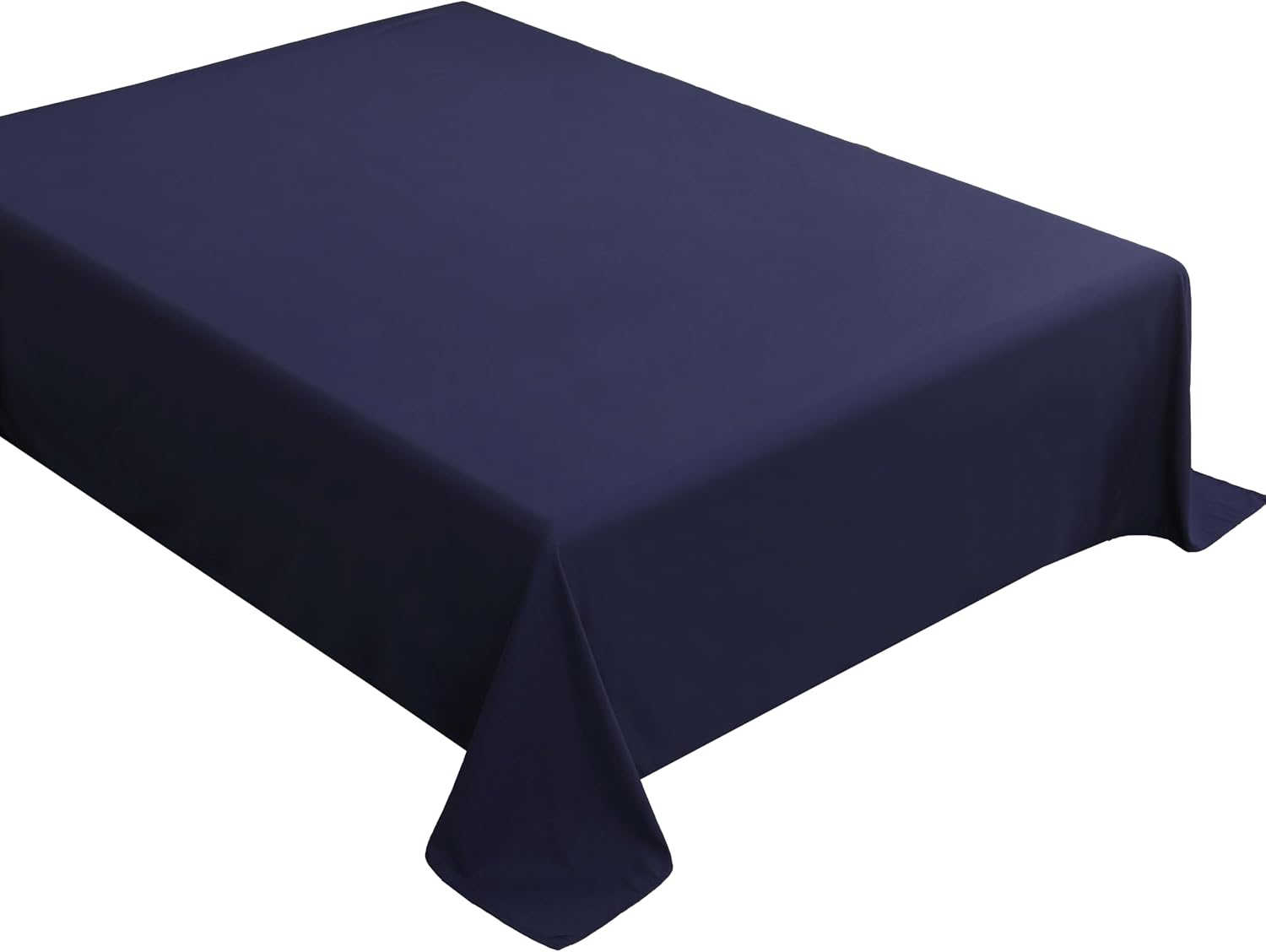 Flat Sheet - Premium 1800 Series Microfiber Bed Flat Sheet, Wrinkle and Fade Resistant - Luxurious Design (1 Pack) (Twin,Navy Blue)