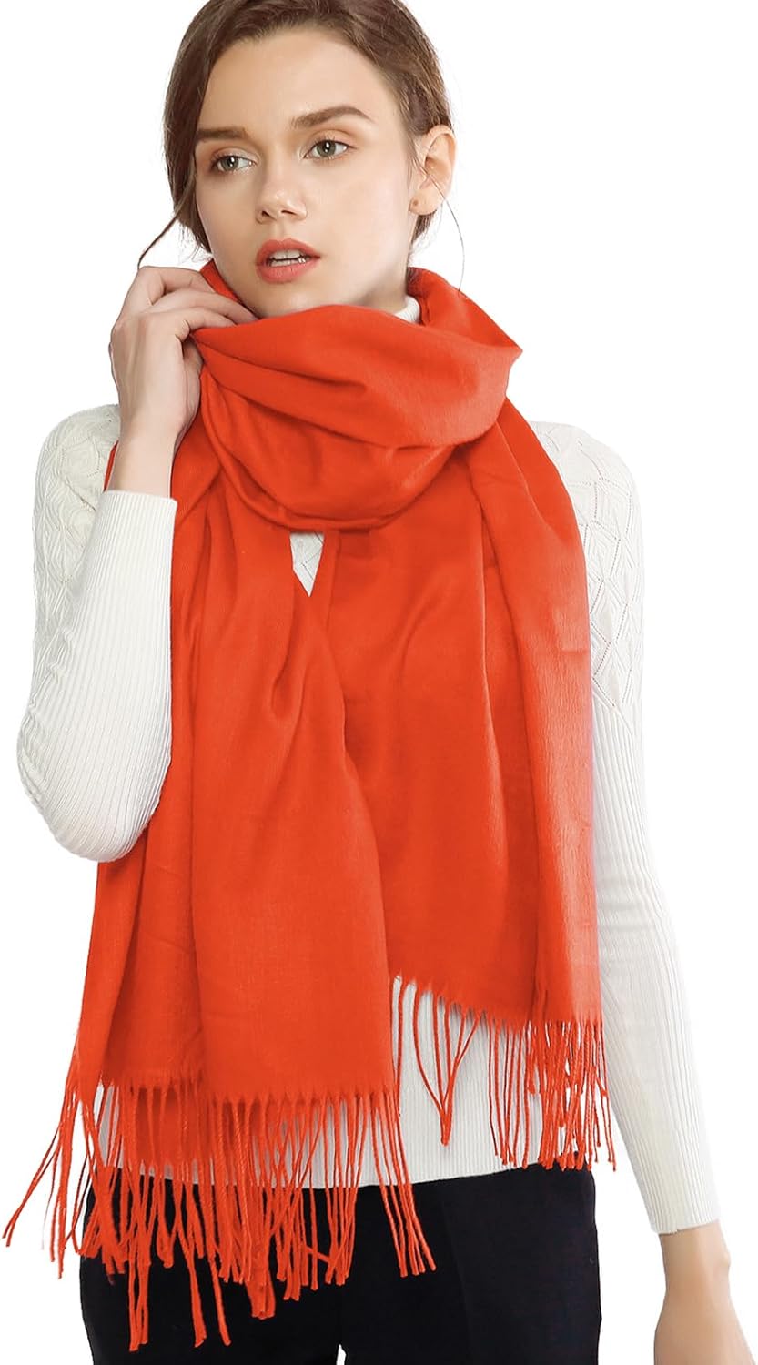 RIIQIICHY Women's Scarf Pashmina Shawls and Wraps for Evening Dress Bridesmaid Wedding Bridal Winter Warm Long Large Scarves - Image 2