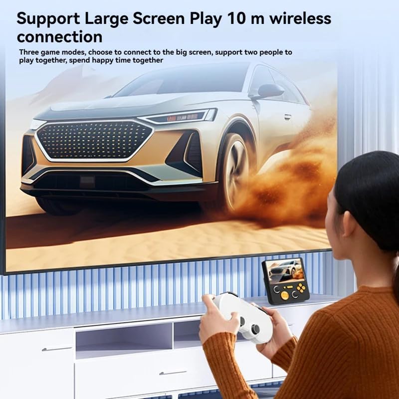 Miniatura 6 de E5Plus - Consola de videojuegos de mano retro, 5 pulgadas, 4.52 oz, consola de juegos retro HD de 6000 mAh, consola de videojuegos portátil, regalos