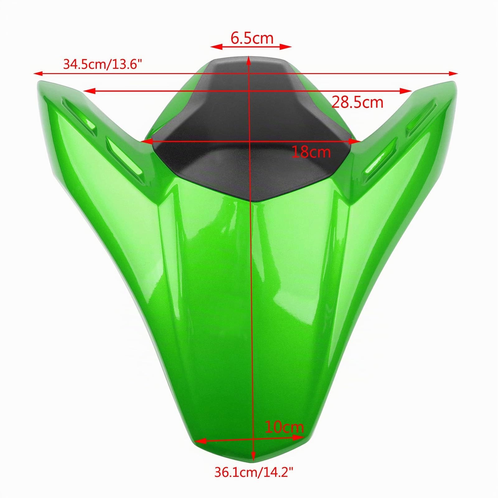 Topteng Carénage de selle arrière, carénage de siège arrière pour moto, coussin rigide en ABS pour passager, siège solo, carénage de queue adapté pour Kawasaki Z900 Z ABS 2017-2019