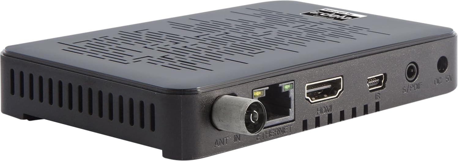 TELESTAR TeleMINI T2 IR – DVB-T2 & DVB-C odbiornik (odbiornik kombi do DVB-T2 i odbioru kablowego, możliwa ukryta instalacja, w zestawie 6 miesięcy freenet TV)